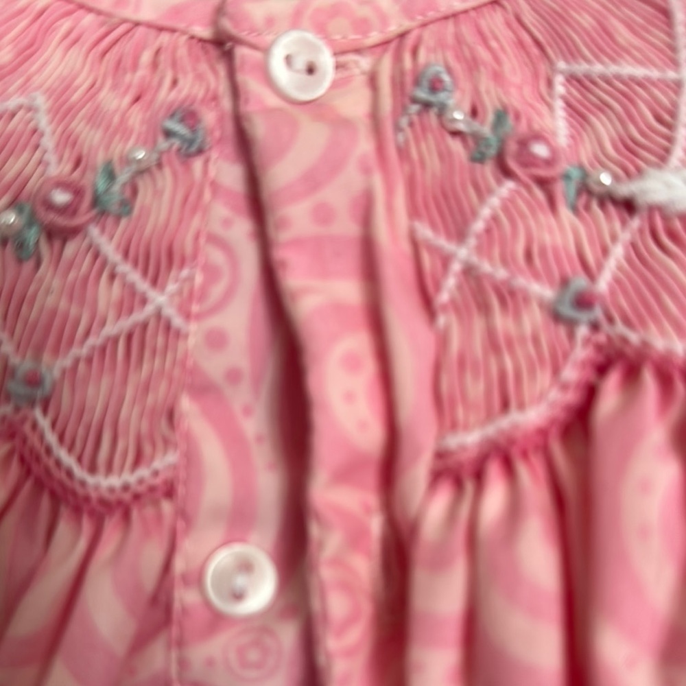 Petit Ami Pink Smocked Ruffled Sundress - Picture 5 of 12
